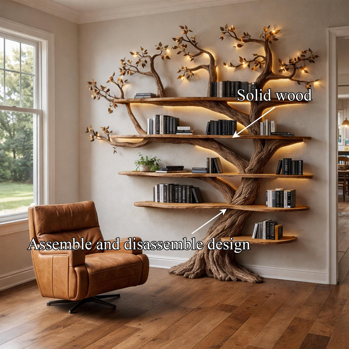 Handcrafted Living Room Interior Sculptural Wall Statement Design