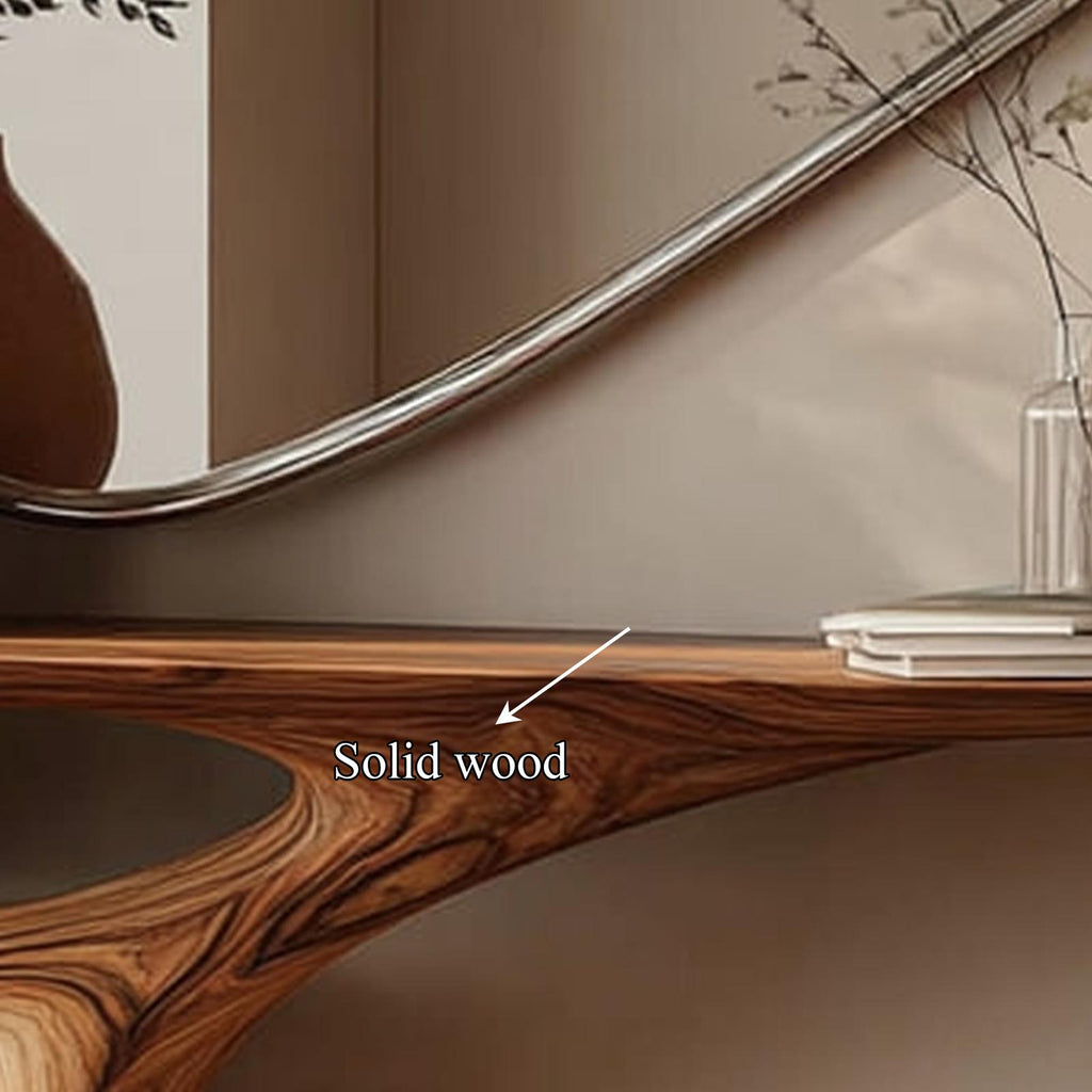 Mid Century Sculptural Console Table Hallway Accent