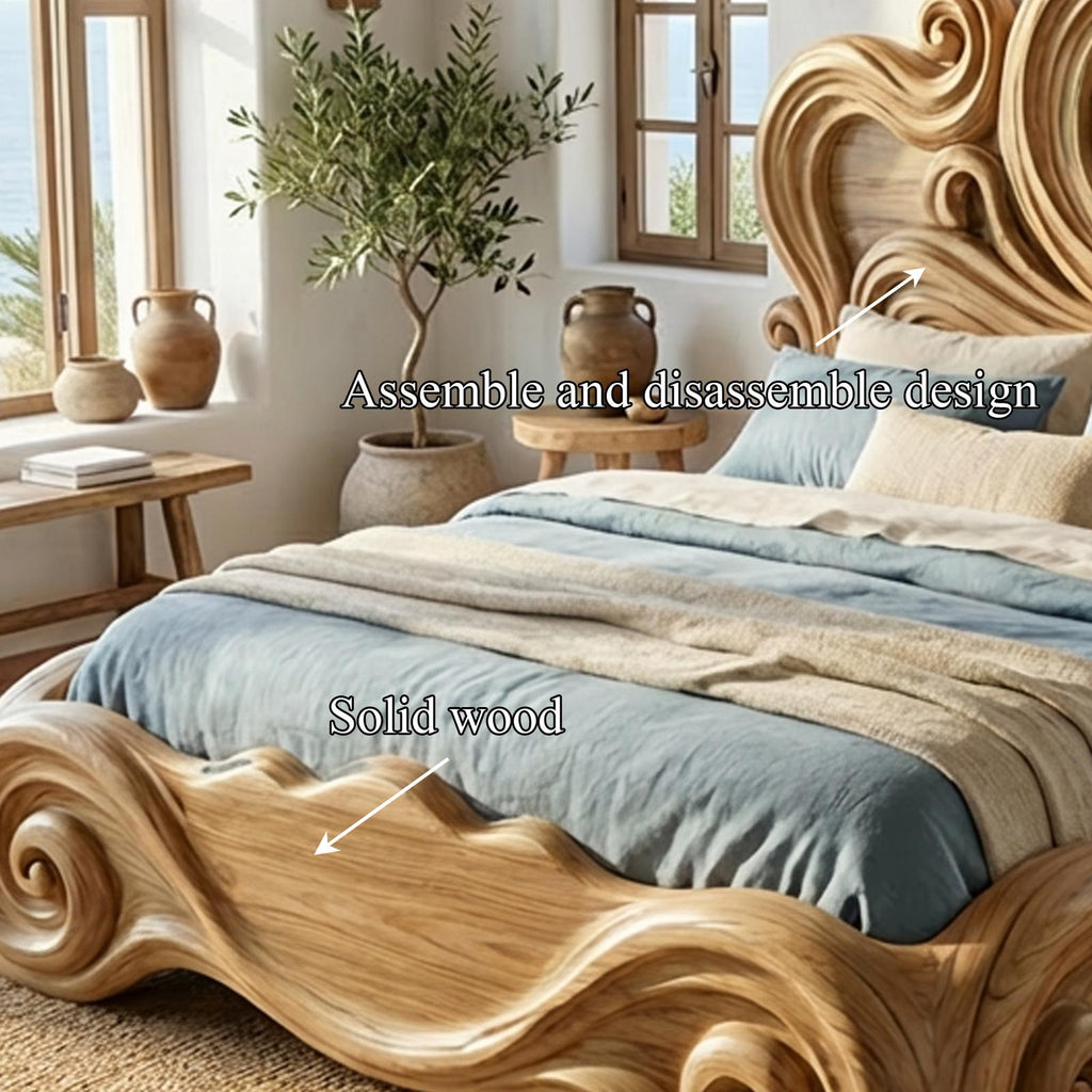 Rustic Artistic Bedroom Bed Frame For Bedroom Or Master Bedroom
