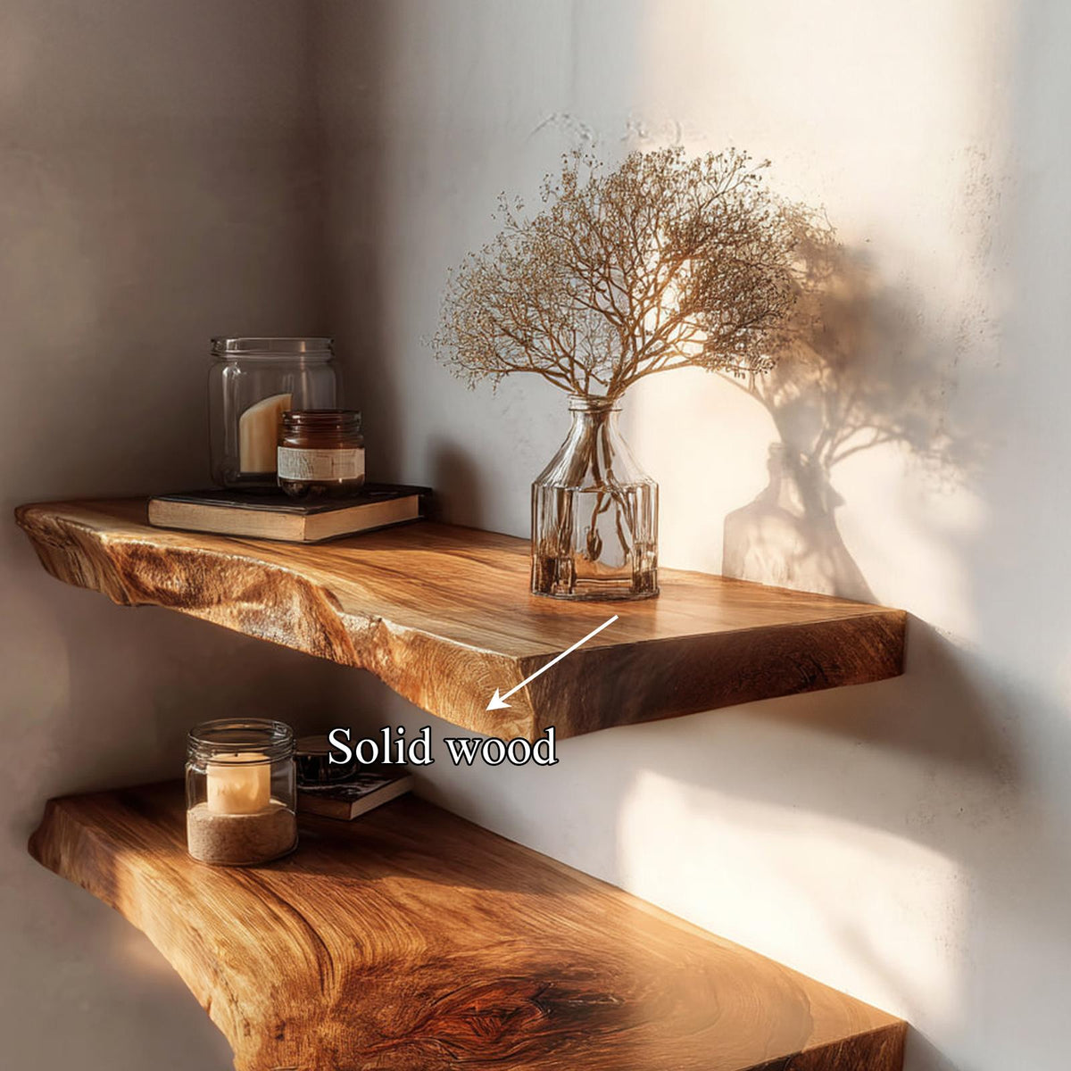 Rustic Floating Shelf Entryway Or Living Room