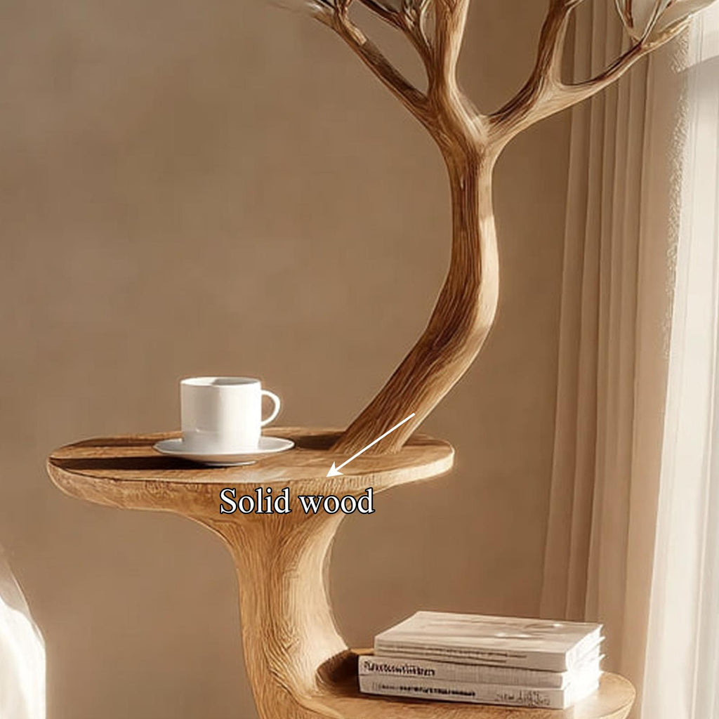 Rustic Tree Form Bedside Table Modern Bedroom