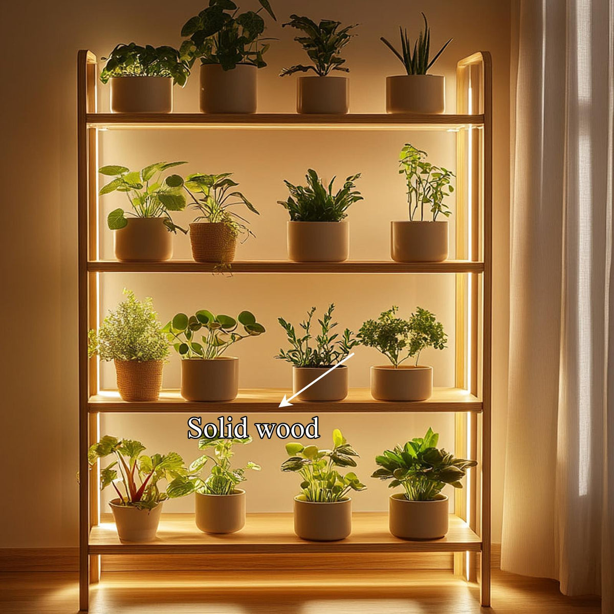 Mid Century Botanical Shelf Contemporary Indoor Garden