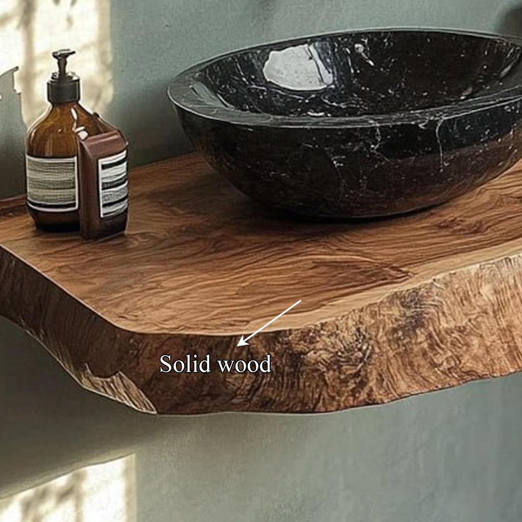Rustic Single Sink Vanity Bathroom