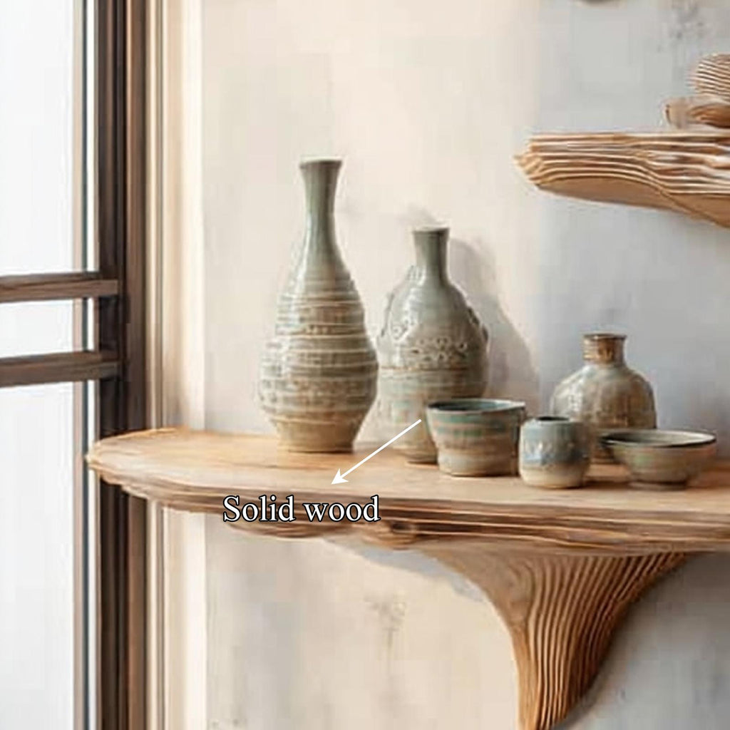 Rustic Mushroom Wall Shelf Bedroom