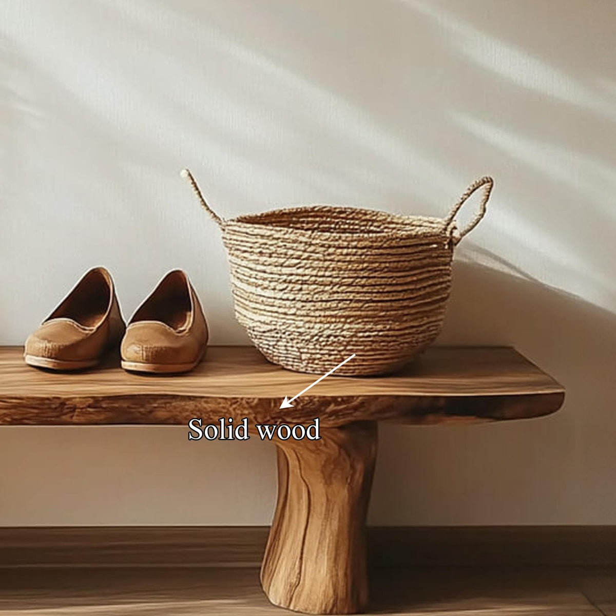 Rustic Live Edge Bench Living Room Entryway Furniture