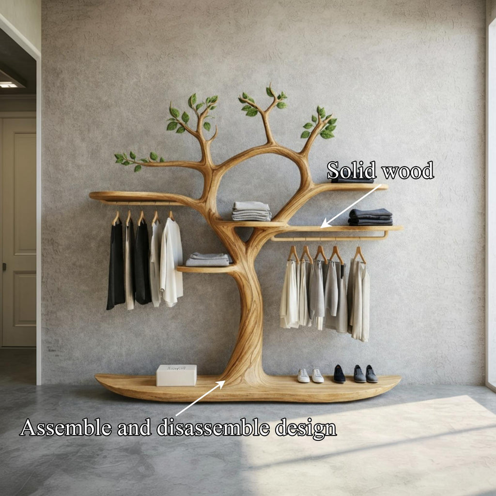 Rustic Tree Style Coat Rack Home Entryway Decor