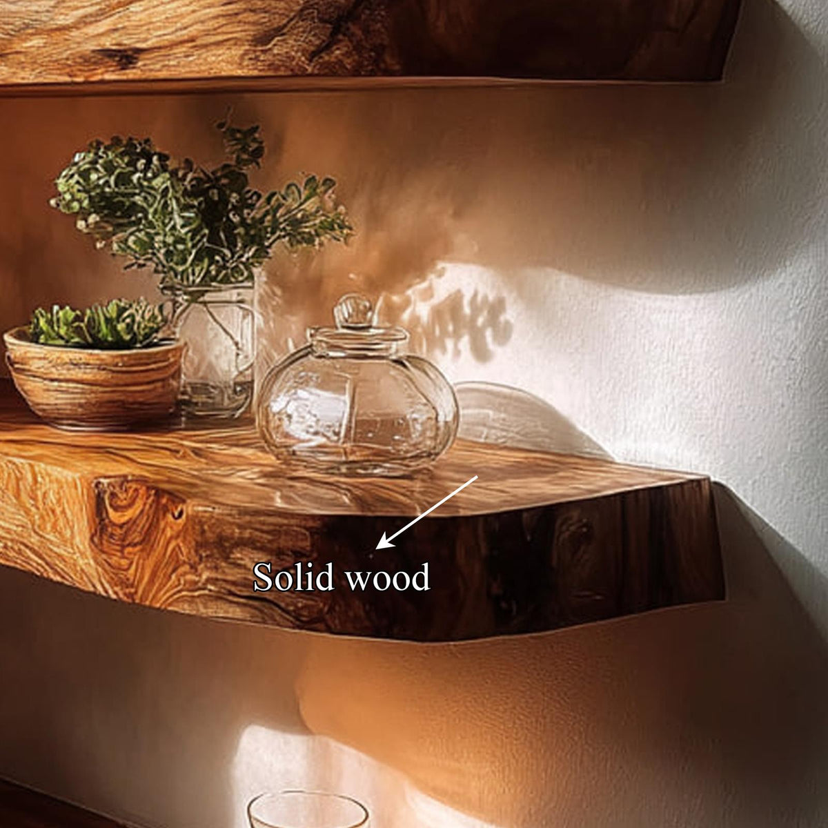 Rustic Floating Shelf Entryway Wall Storage And Decor