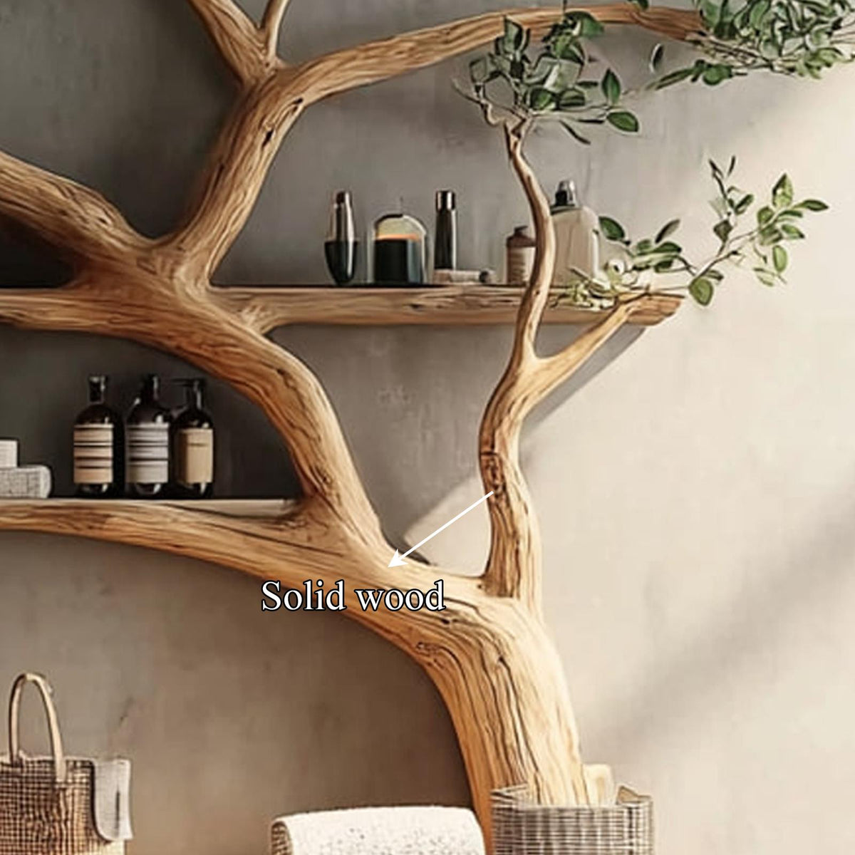 Rustic Organic Tree Branch Vanity Bathroom Or Spa Room