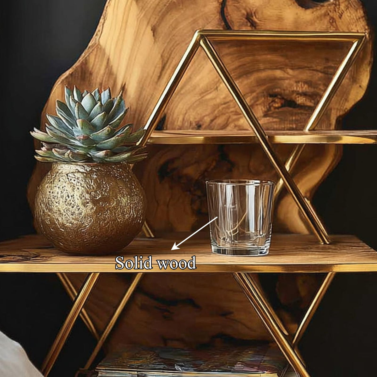 Rustic Floating Nightstand Bedroom Living Room