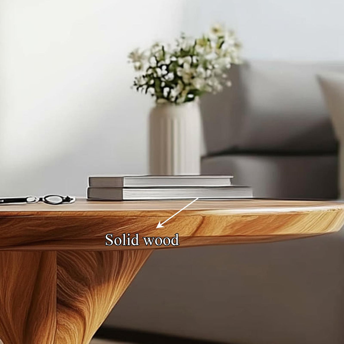 Mid Century Hourglass Coffee Table Living Room Office Room