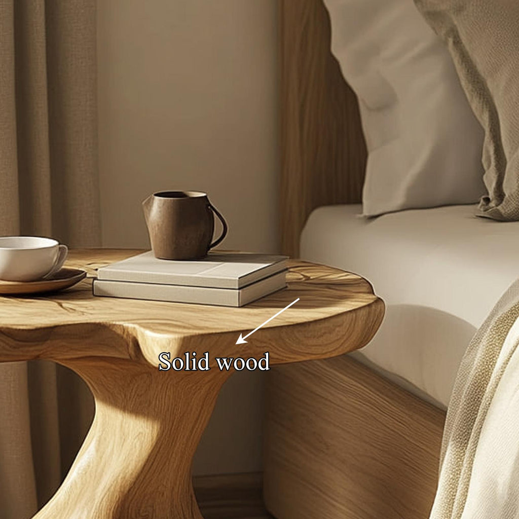 Rustic Wooden Nightstand Bedroom Decor