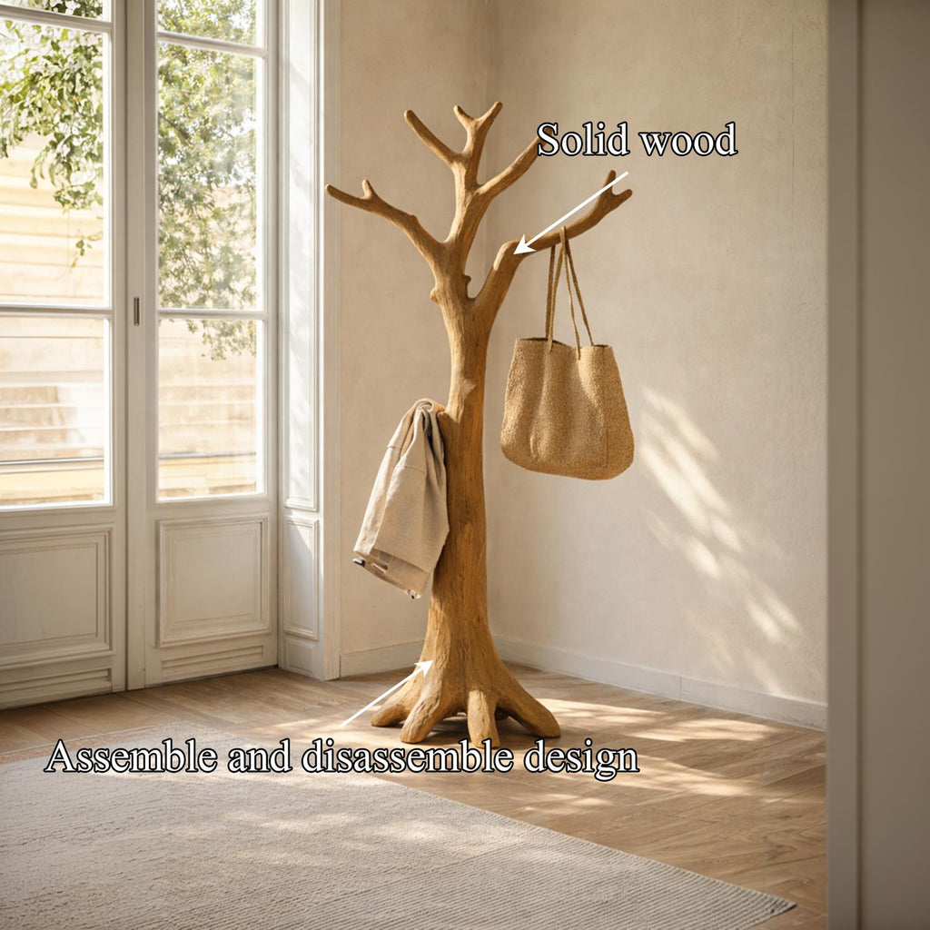 Rustic Tree Coat Rack Entryway Hallway