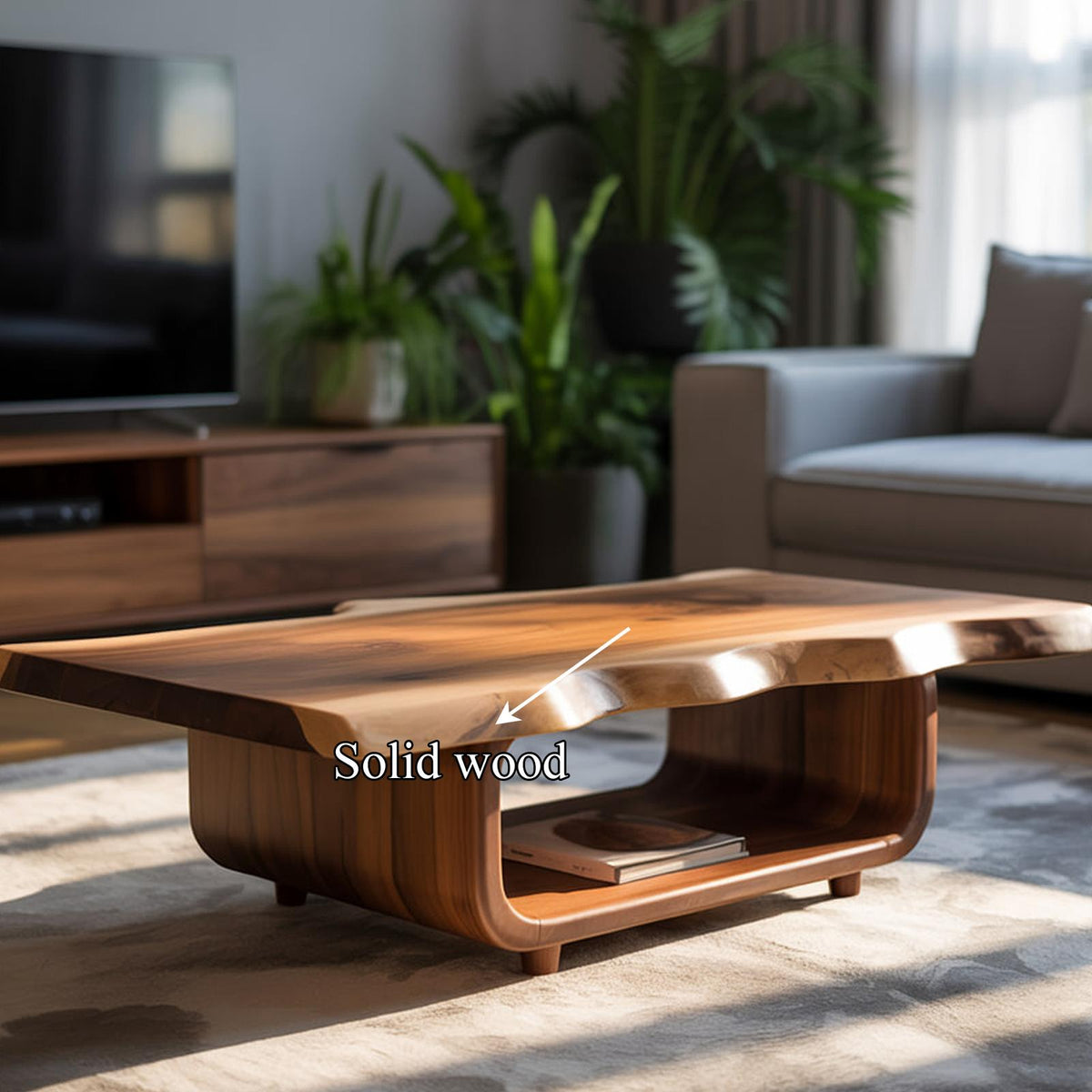 Mid Century Organic Coffee Table Living Room And Lounge Room