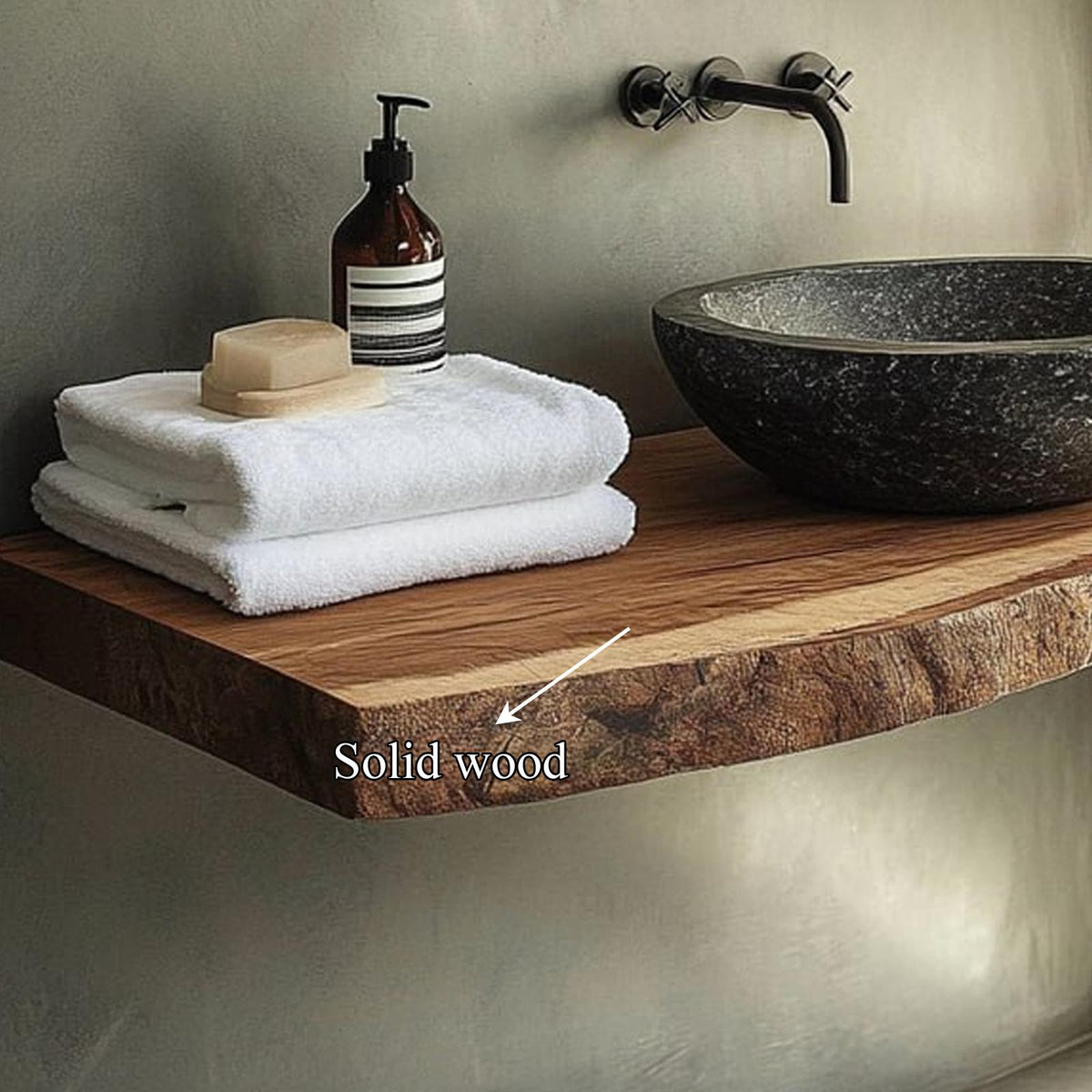 Rustic Compact Vanity Bathroom