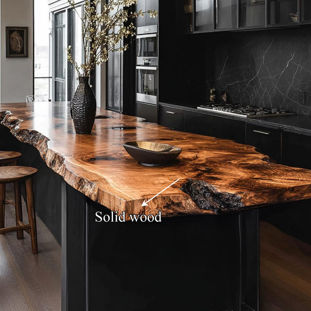 Luxury Live Edge Kitchen Island Kitchen Or Cooking Space