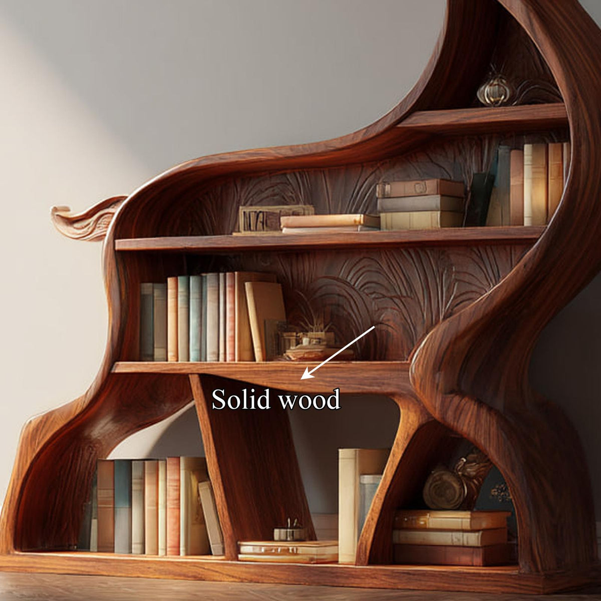 Rustic Deer Themed Bookshelf Farmhouse Entryway Or Living Room SINLKISC101
