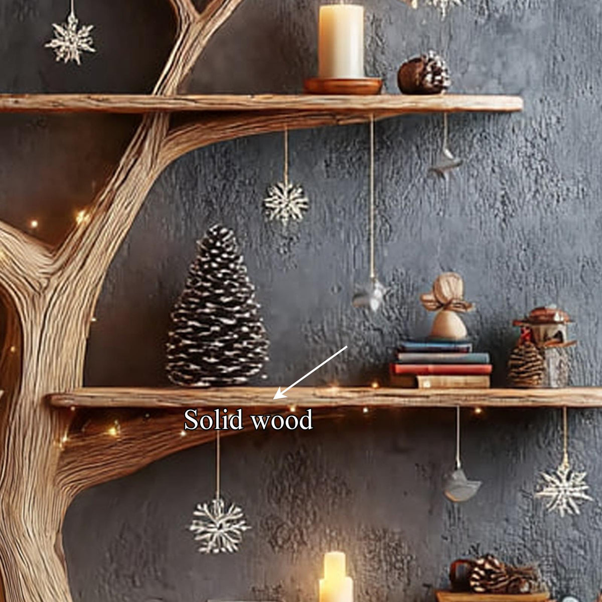 Mid Century Tree Bookshelf Living Bedroom
