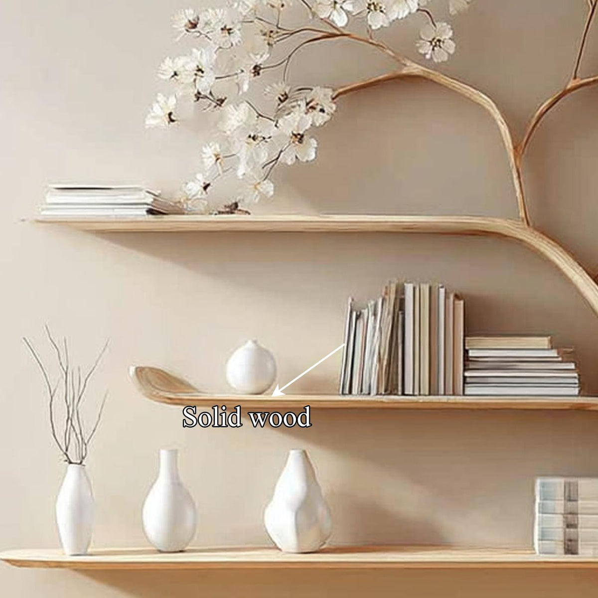 Mid Century Tree Bookshelf Modern Living Bedroom