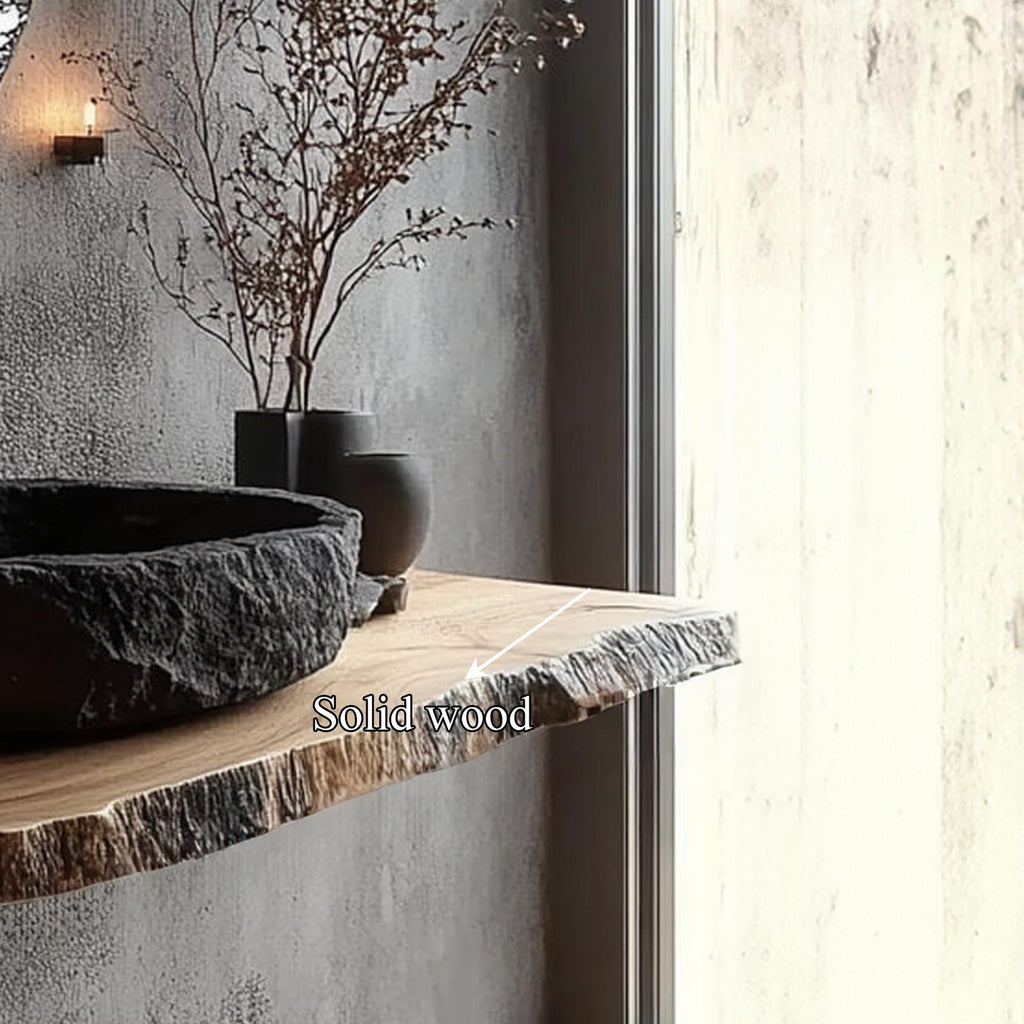 Rustic Floating Bathroom Vanity Modern Washroom