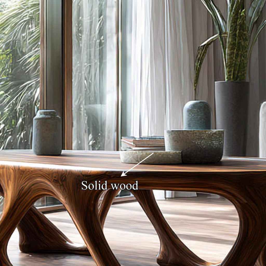 Mid Century Sculptural Coffee Table Living Room