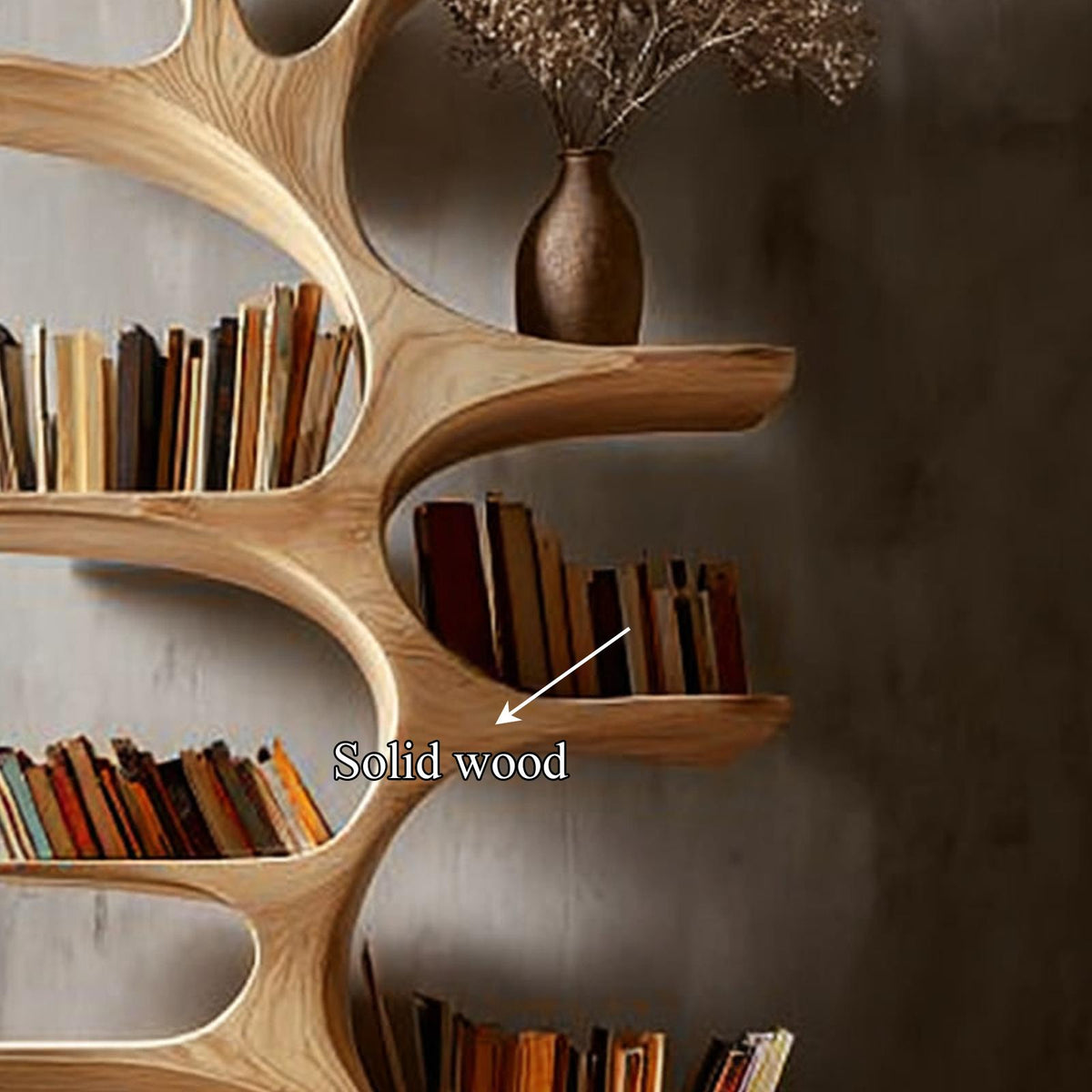 Midcentury Tree Bookcase Home Office