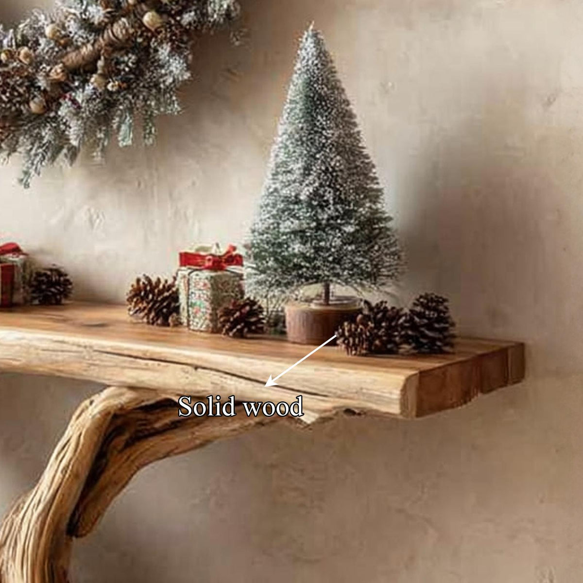 Rustic Console Table Living Room Holiday Accent