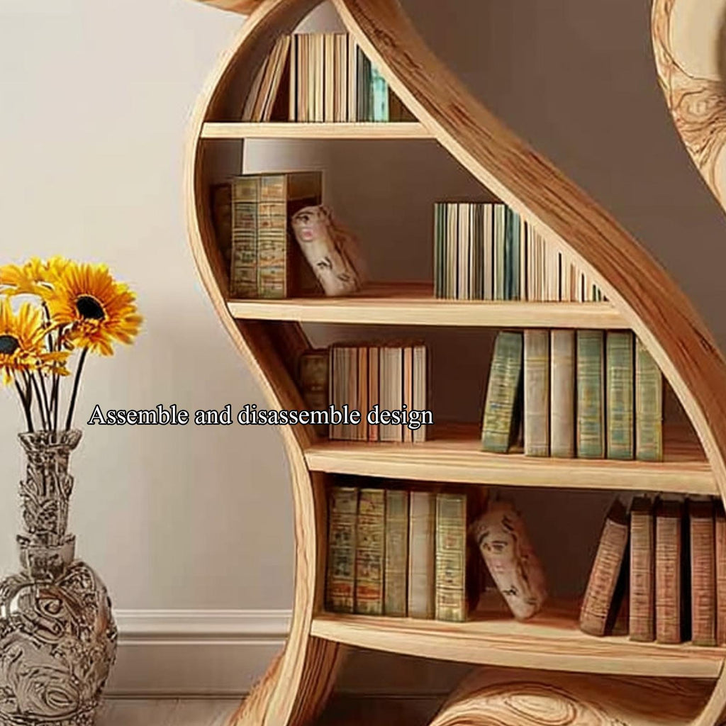 Rustic Cat Bookshelf Playroom Kids Storage Display