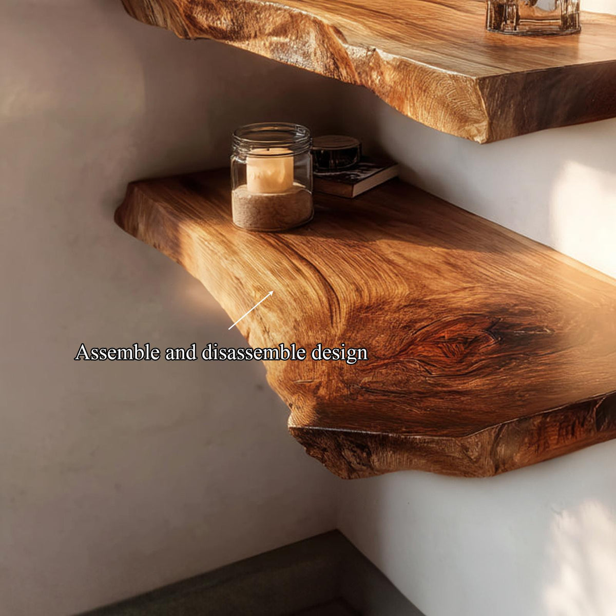 Rustic Floating Shelf Entryway Or Living Room