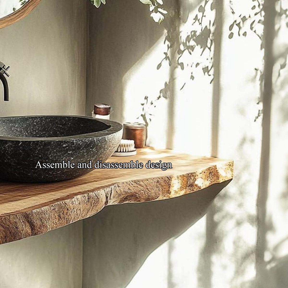 Rustic Compact Vanity Bathroom