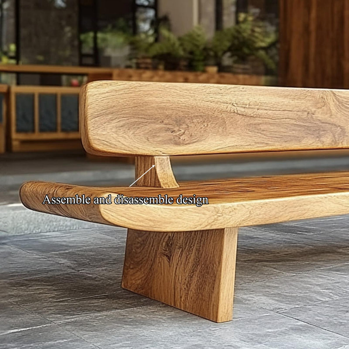Handcrafted Organic Live Edge Wood Bench For Entryway Or Hallway