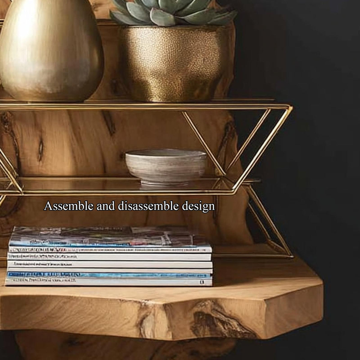 Rustic Floating Bedside Table Bedroom
