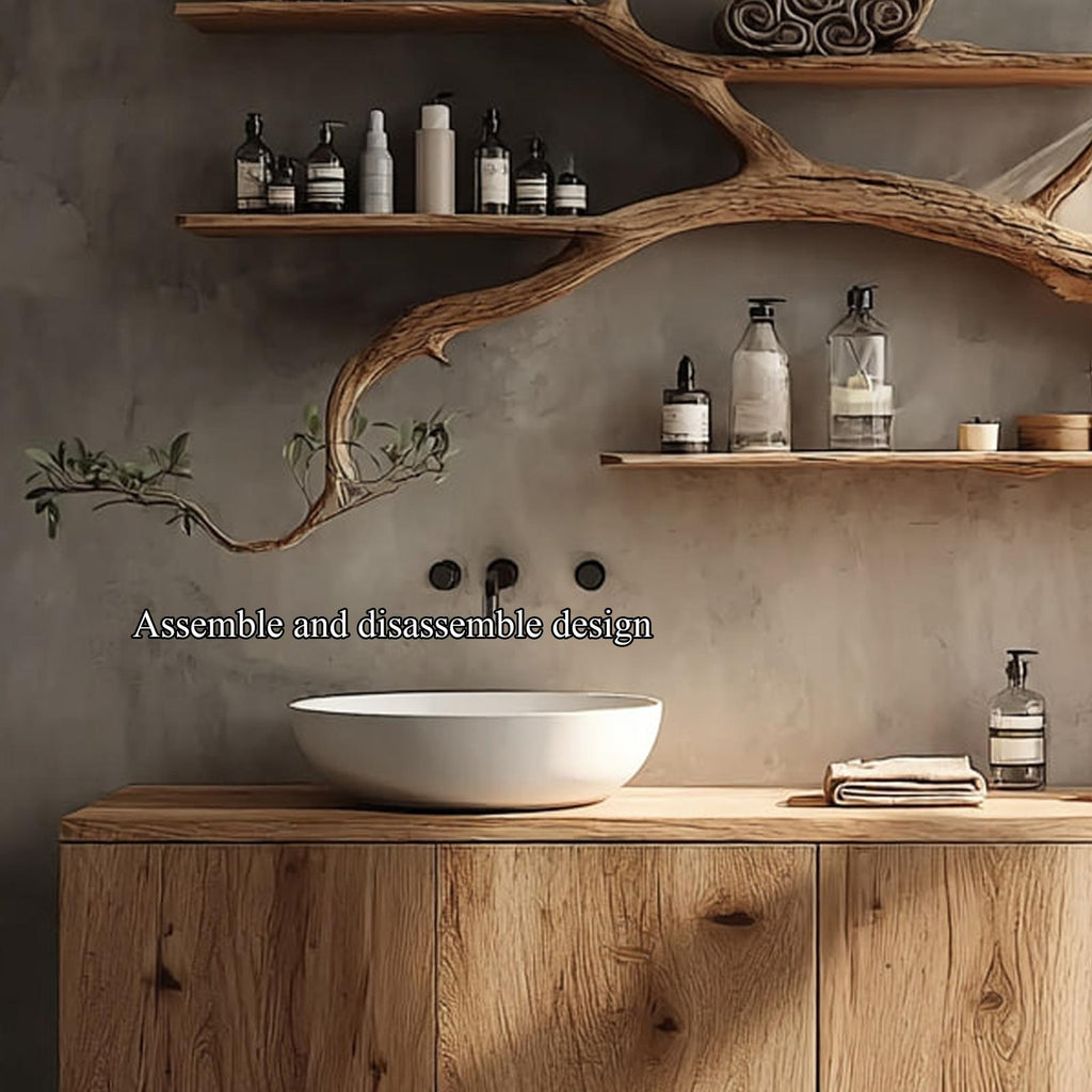 Rustic Organic Tree Inspired Vanity Bathroom Or Meditation Room