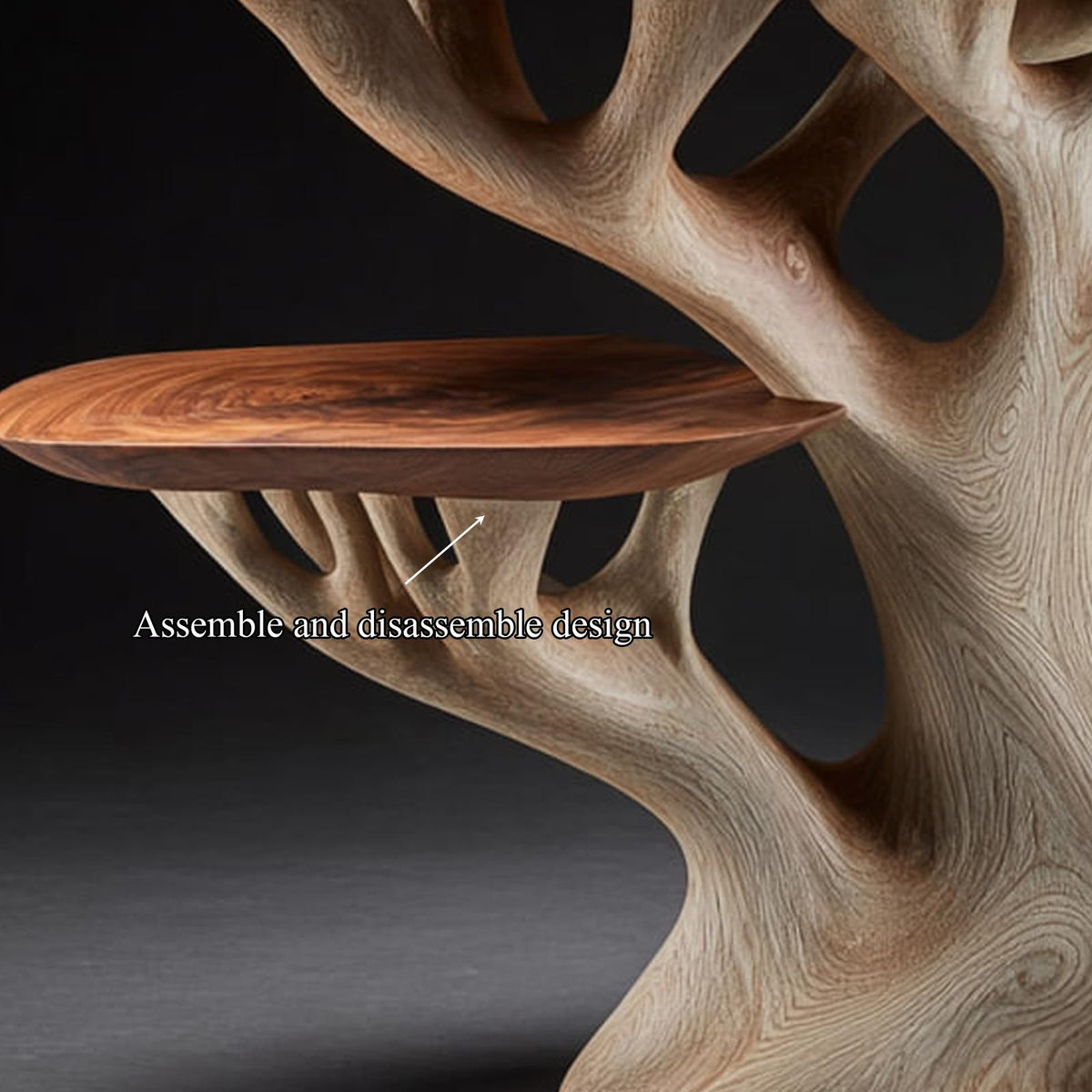 Rustic Organic End Table Bedroom Or Living Room Accent