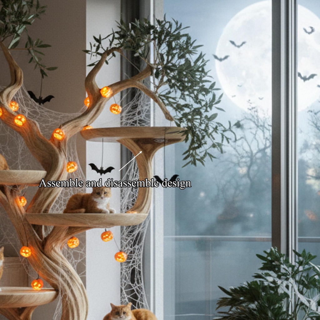 Mid Century Halloween Cat Furniture Living Room