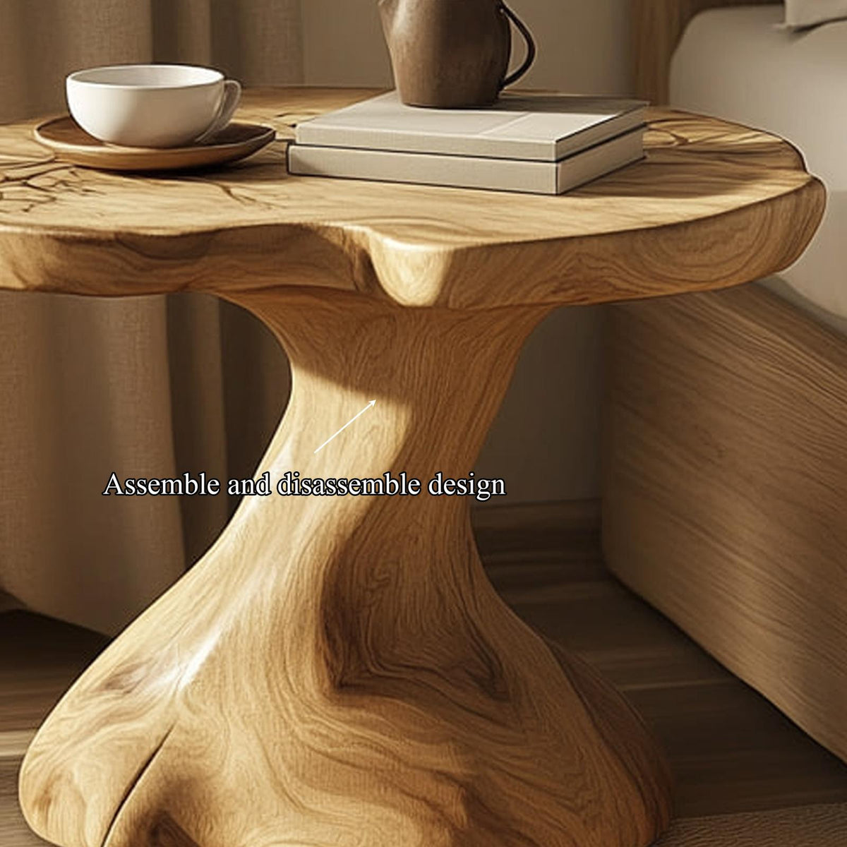 Rustic Wooden Nightstand Bedroom Decor