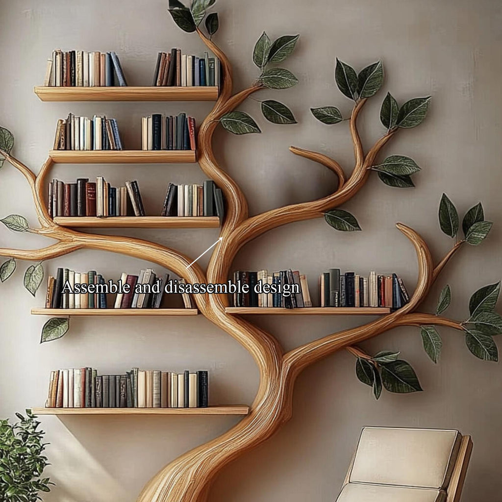 Rustic Branch Bookshelf Bedroom Reading Nook Or Home Library