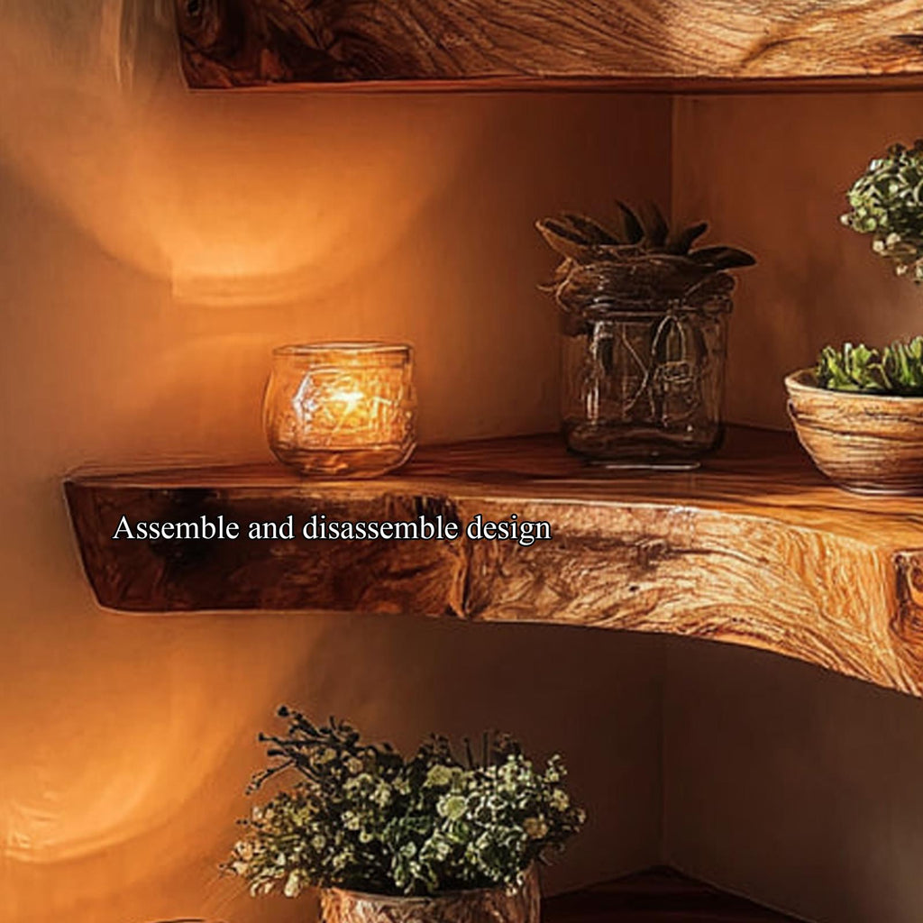 Rustic Floating Shelf Entryway Wall Storage And Decor
