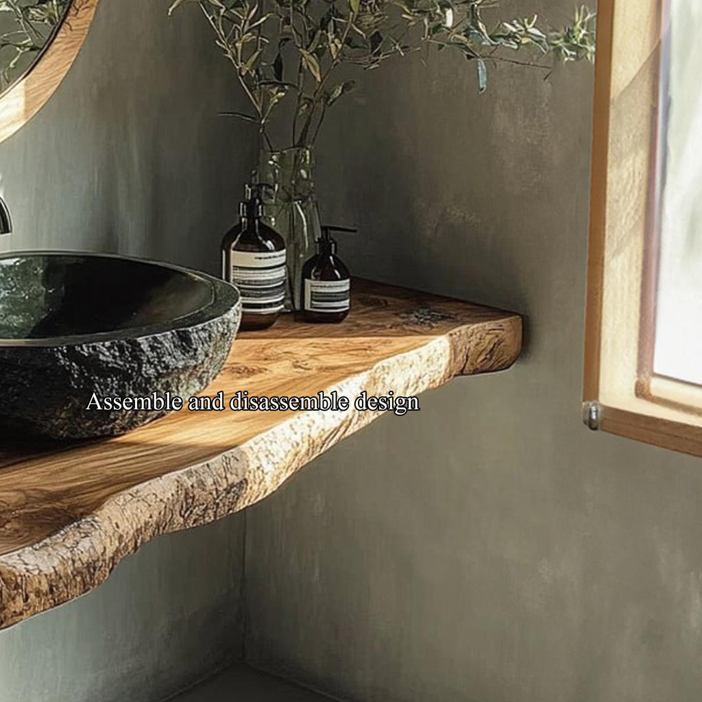 Rustic Stone Basin Vanity Bathroom