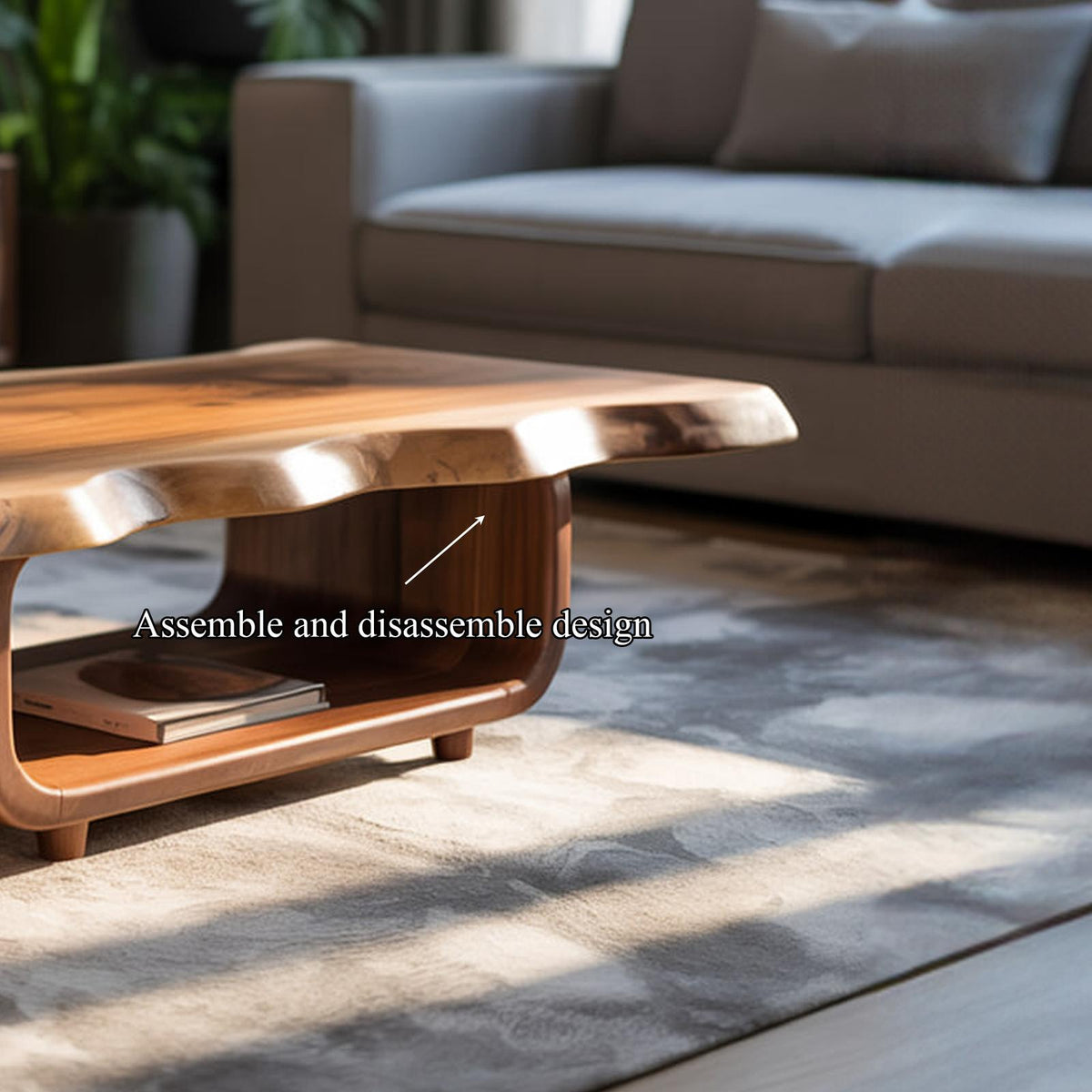 Mid Century Organic Coffee Table Living Room And Lounge Room