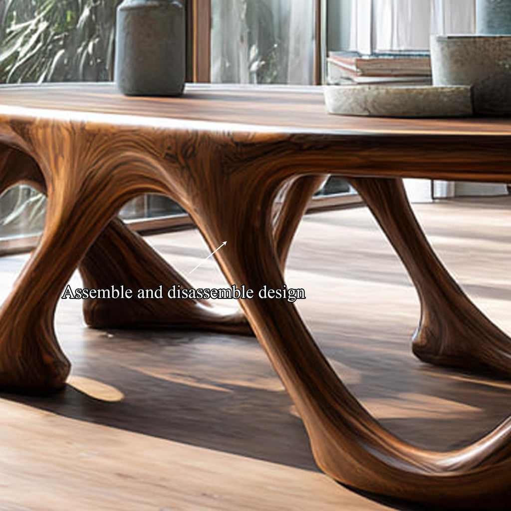 Mid Century Sculptural Coffee Table Living Room