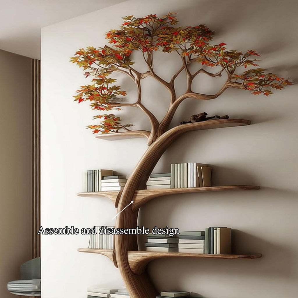 Midcentury Tree Bookshelf Bedroom Home Office