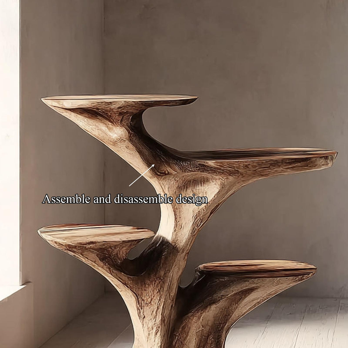Rustic End Table Living Room Corner