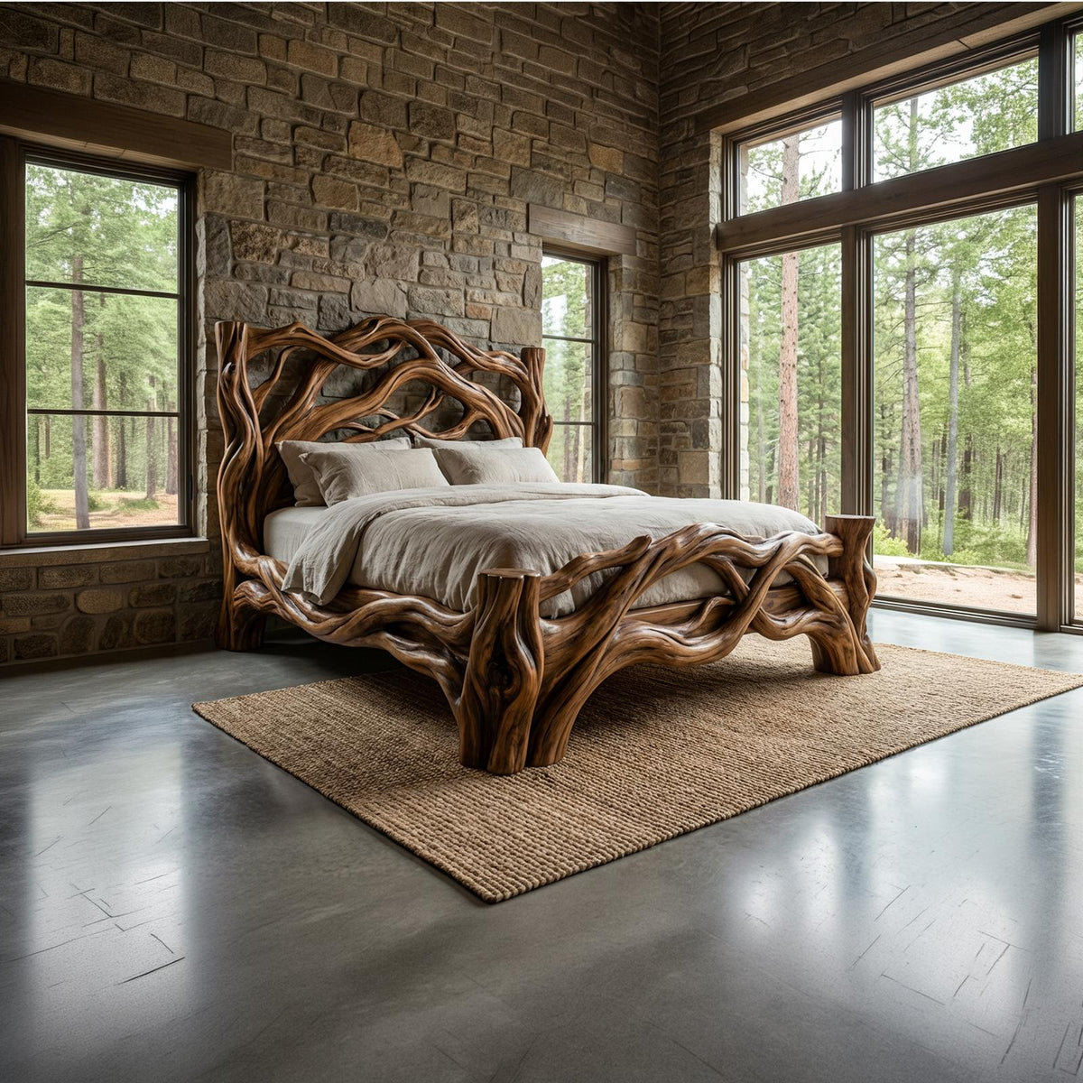 Rustic Bedroom Bed Design For Bedroom And Sleeping Space