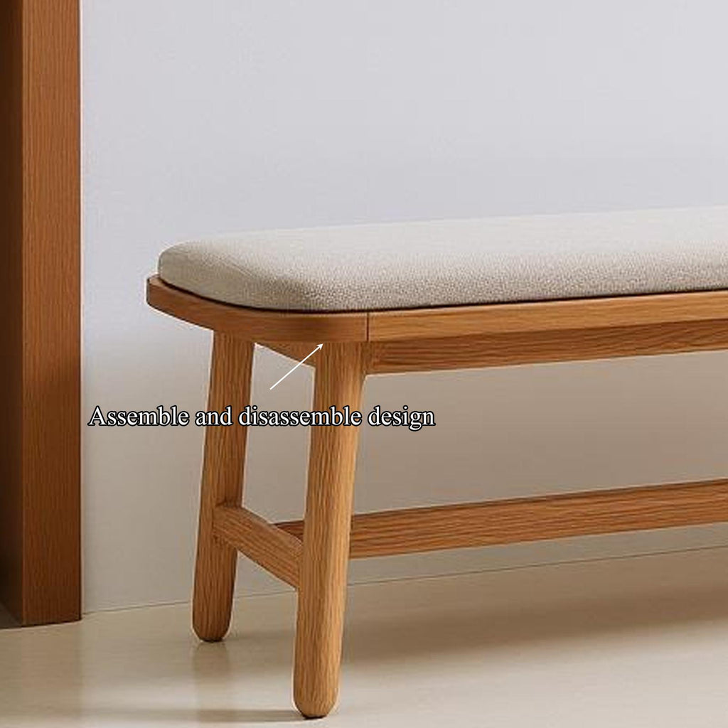 Mid Century Bench Bedroom Accent Furniture