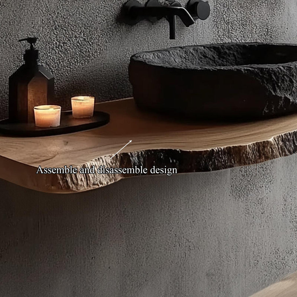 Rustic Floating Bathroom Vanity Modern Washroom