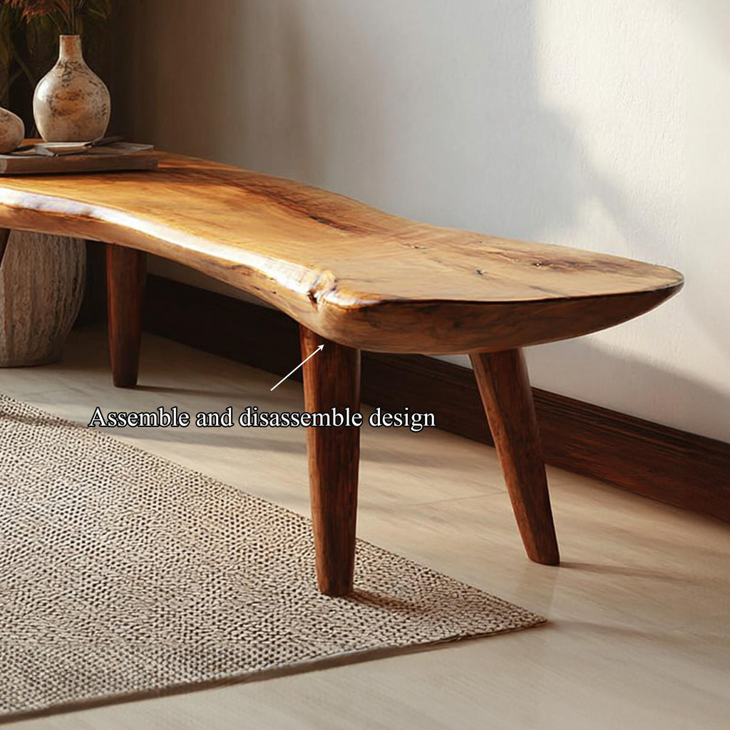 Rustic Long Bench Entryway Modern Accent Furniture