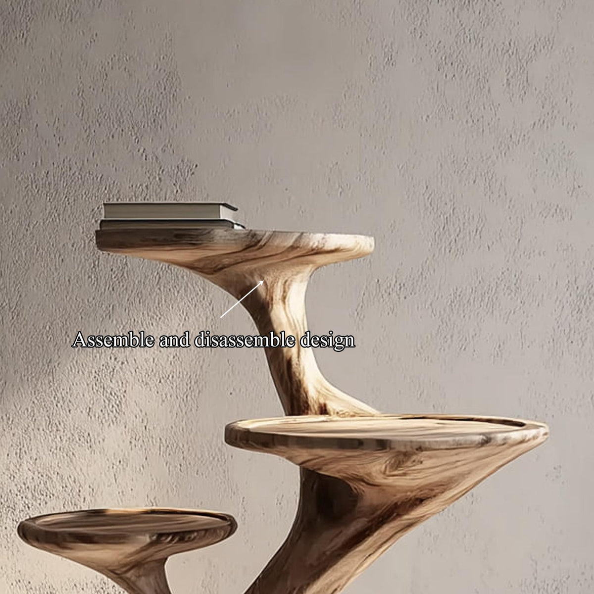 Rustic End Table Living Room Storage