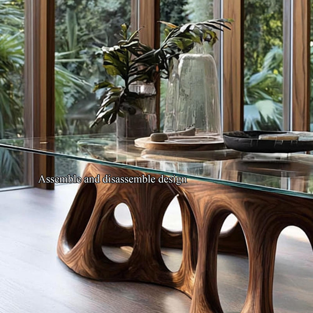 Mid Century Sculptural Coffee Table Modern Living Room