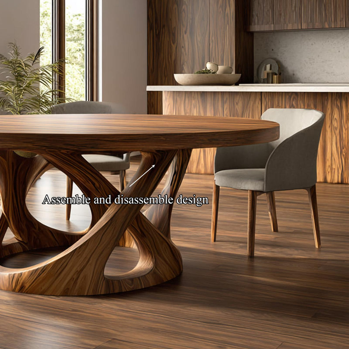 Organic Modern Dining Table Dining Room Or Kitchen