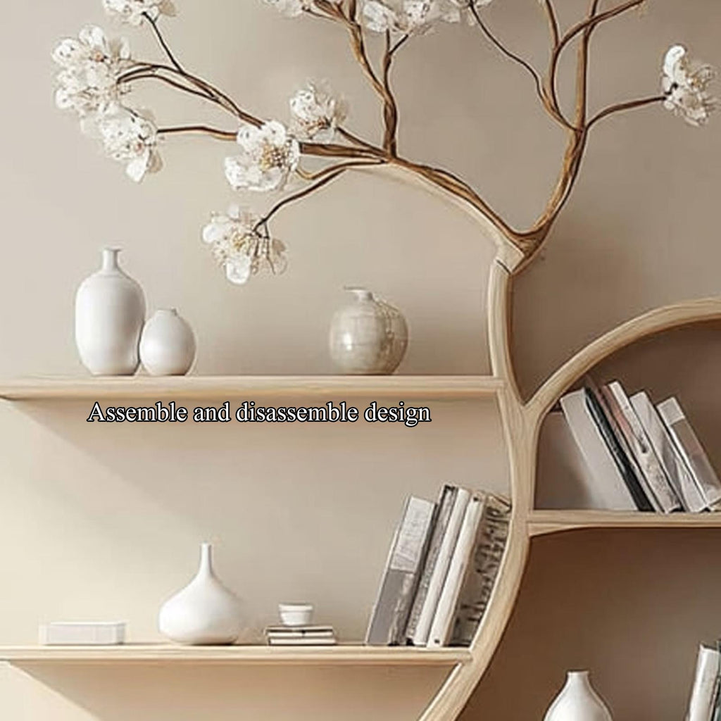 Rustic Tree Bookshelf Living Study Bedroom